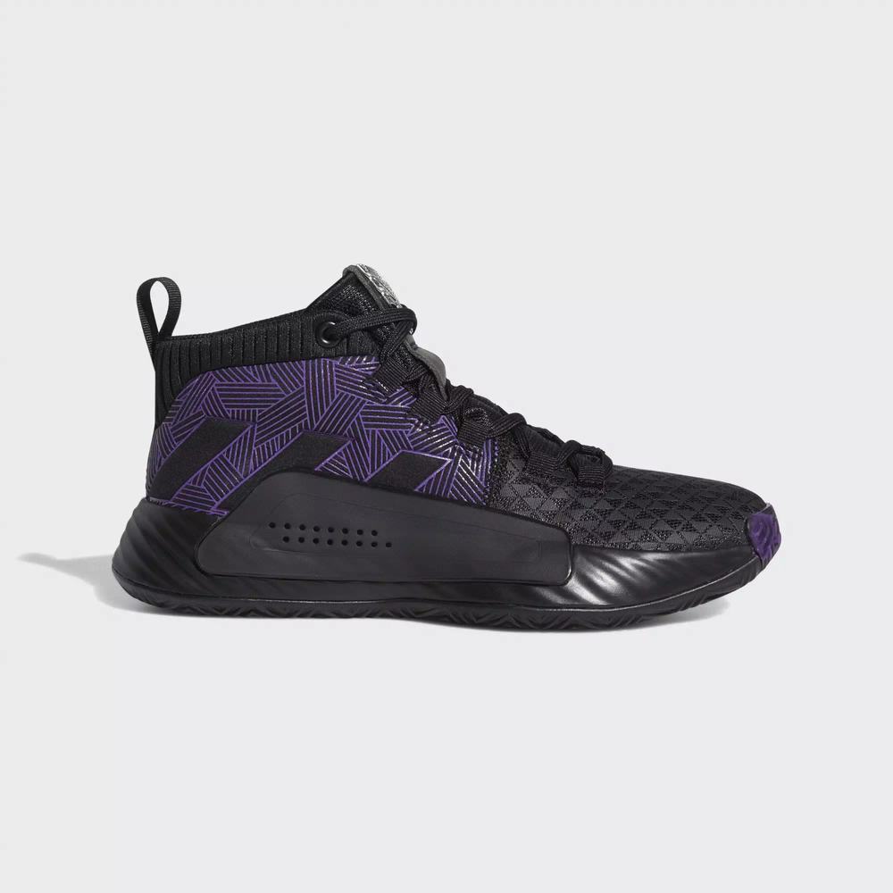 Adidas Marvel’s Black Panther | Dame 5 Tenis De Basketball Negros Para Niña (MX-23652)
